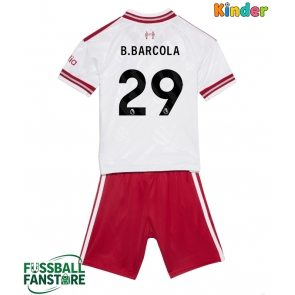 Liverpool Bradley Barcola #29 Replik Auswärtstrikot Kinder 2026-27 Kurzarm (+ Kurze Hosen)